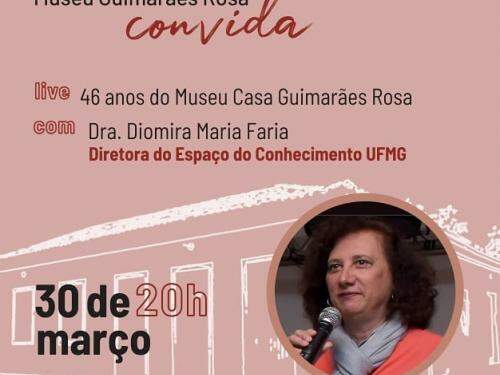 Live: 46 anos do Museu Casa Guimarães Rosa com Diomira Maria Faria