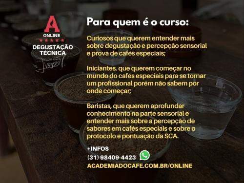 Curso Online de Degustação Técnica - Academia do Café