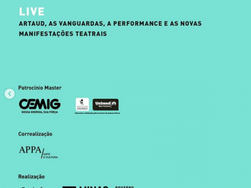 Live: "Artaud, as vanguardas, a performance e as novas manifestações teatrais" - FCS