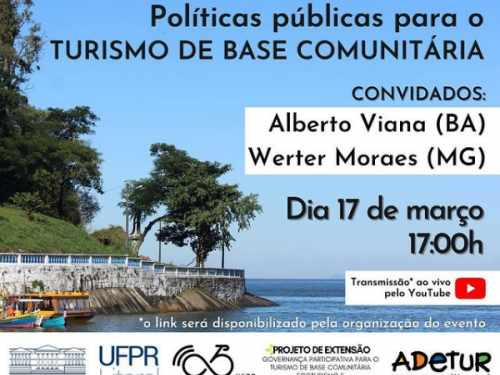 Webnário "Políticas públicas para o Turismo de Base Comunitária"
