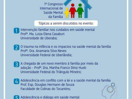 1° Congresso Internacional de Saúde Mental da Família - Modalidade Online