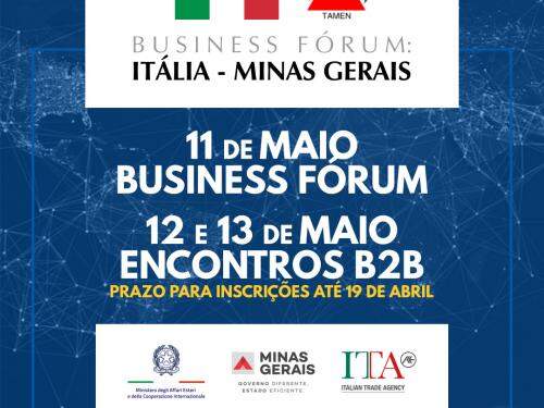  Business Fórum: Itália - Minas Gerais 2021 - Online