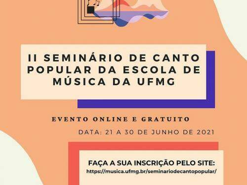 II Seminário de Canto Popular da Escola de Música da UFMG
