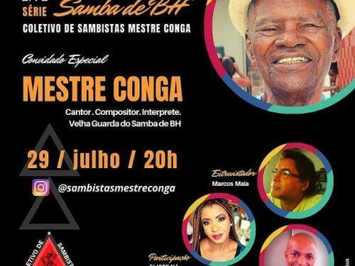 Live Série "Memórias do Samba de BH" com Mestre Conga