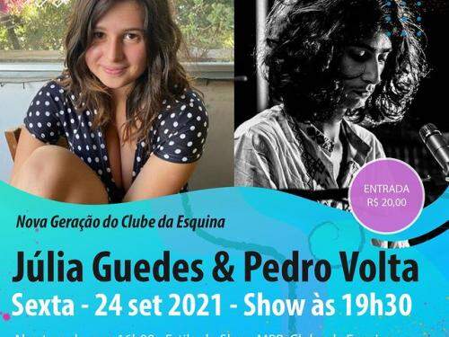 Show Júlia Guedes e Pedro Volta - Bar do Museu Clube da Esquina