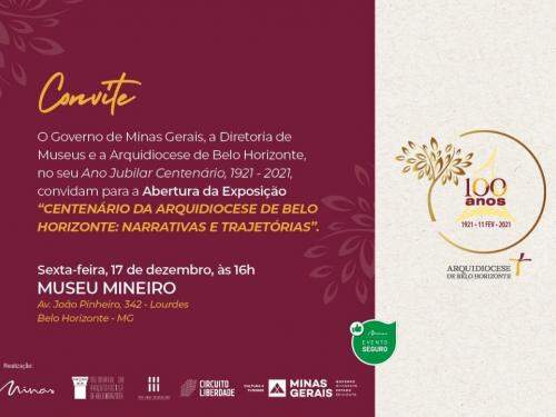 Exposição temporária: “Centenário da Arquidiocese de Belo Horizonte: narrativas e trajetórias”