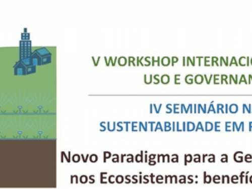 V Workshop de Política de Uso e Governança do Solo 2022 / IV Seminário de Sustentabilidade em Recursos Hídricos 2022