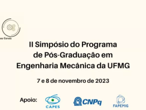 II Simpósio do Programa de Pós Graduação em engenharia mecânica UFMG 2023