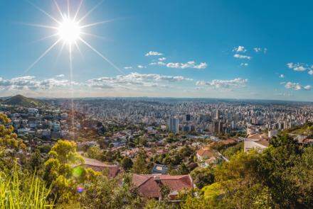 Vista aérea da cidade de Belo Horizonte