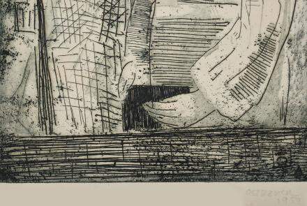 Agua-forte e água-tinta ao lavis sobre papel, 1950 - 19,5 X 14cm