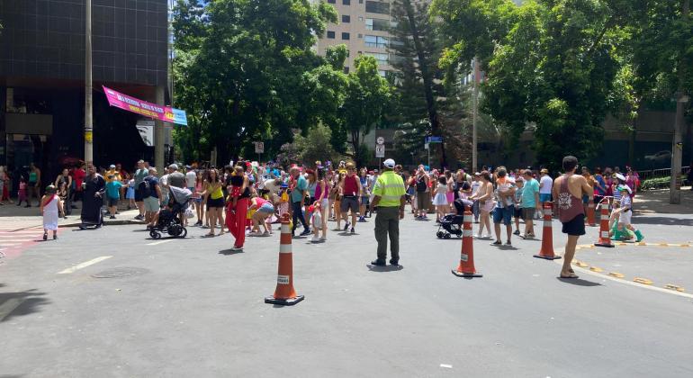 Vias do Centro de BH terão o trânsito alterado para desfile do Chama o Síndico