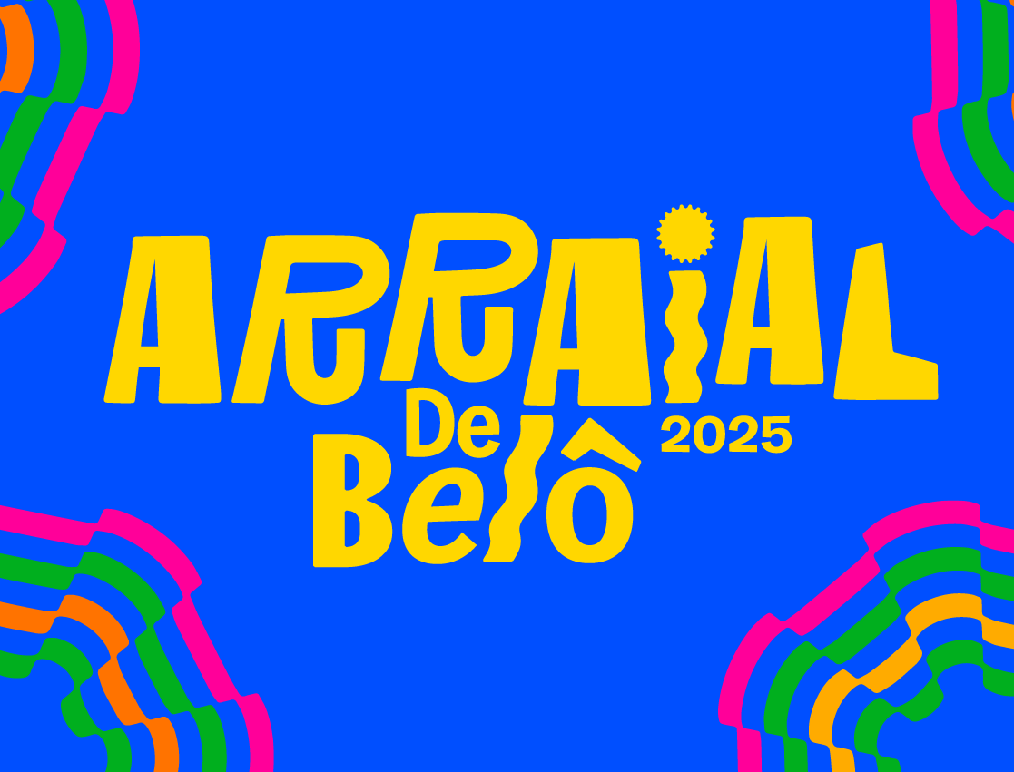 Imagem de arte escrito Arraial de Belô 2025