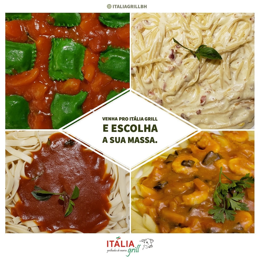 Variedade de Massas - Itália Grill