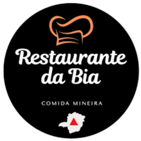 Logomarca do Restaurante da Bia em Preto e Branco