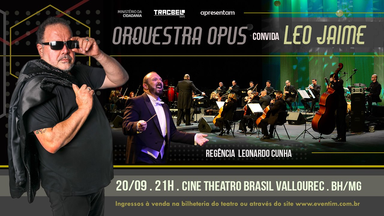 Reprodução/Facebook Orquestra Opus convida Leo Jaime