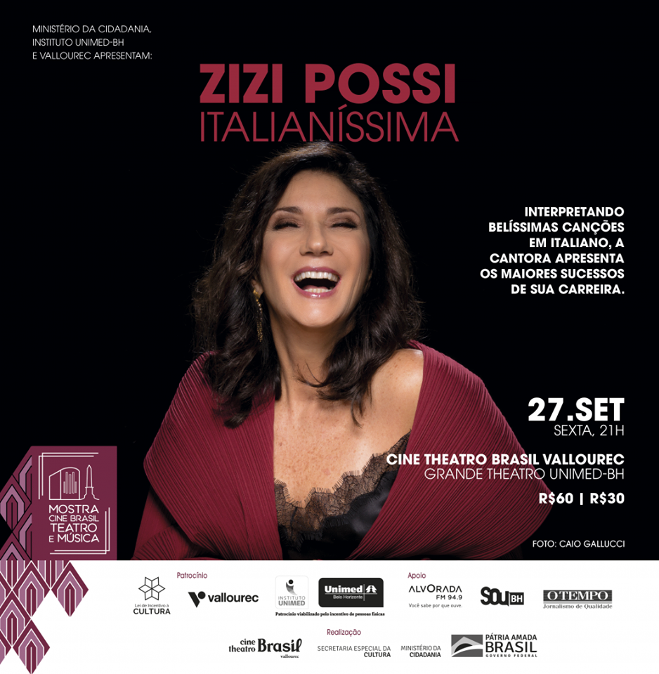 Zizi Possi – Italianíssima – Mostra Cine Brasil de Música