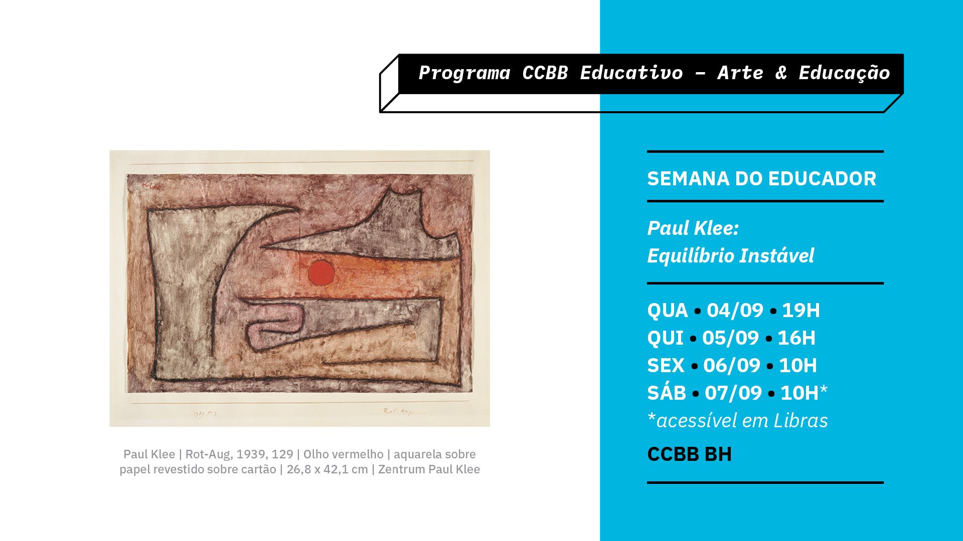 Reprodução/Facebook Semana do Educador – CCBB Educativo