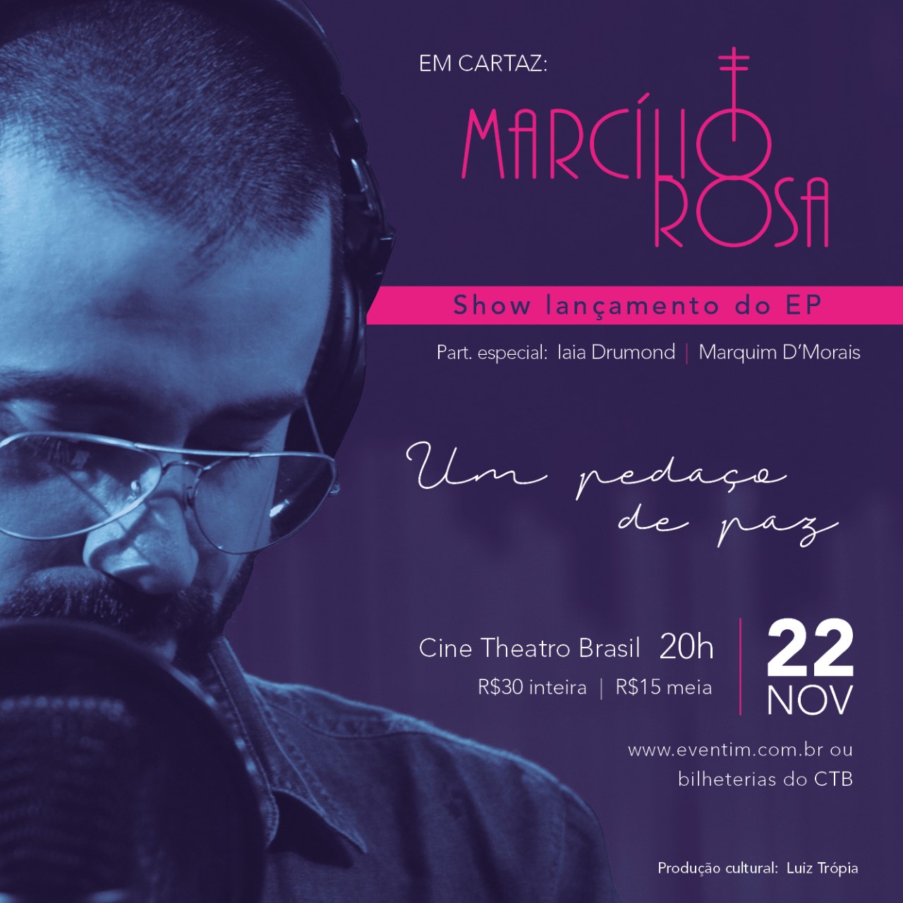 Reprodução/ Facebook Show “Um pedaço de paz” de Marcílio Rosa