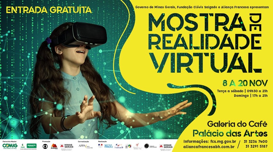 Reprodução/ Facebook Mostra de Realidade Virtual - Em celebração aos “10 anos da França no Brasil”