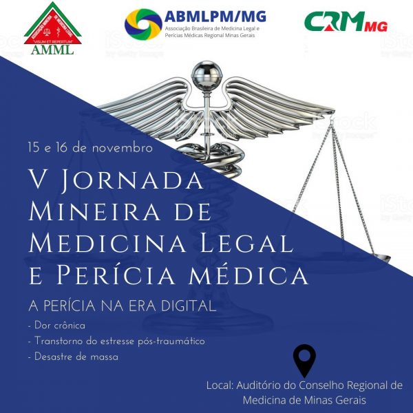 Divulgação Site Oficial V Jornada Mineira de Medicina Legal e Perícia Médica