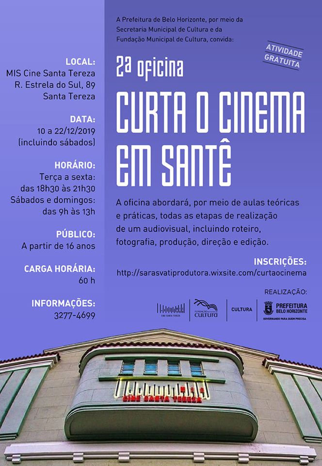 Reprodução/ Facebook Oficina “Curta o Cinema em Santê”