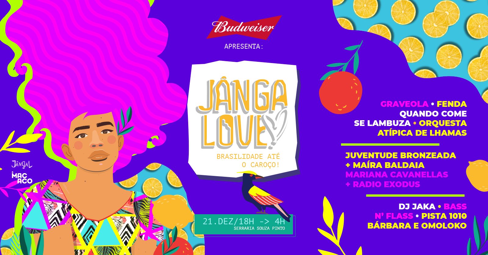 Reprodução/ Facebook Jângalove de Verão: Brasilidade até o caroço!