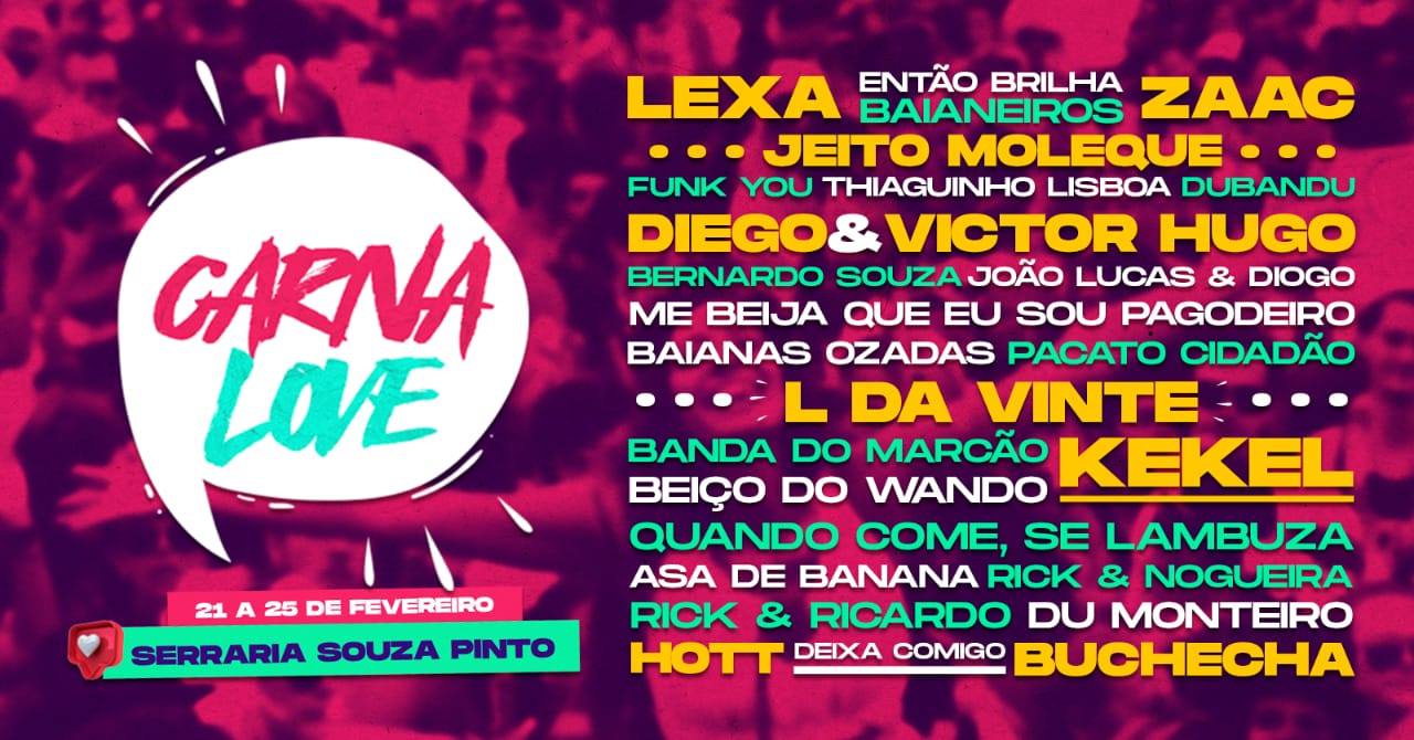 Reprodução/ Facebook CarnaLove BH 2020