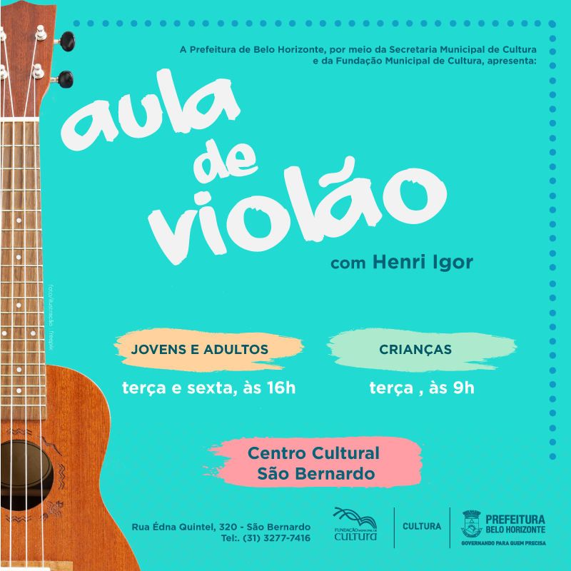 Aula de Violão no Centro Cultural São Bernardo 