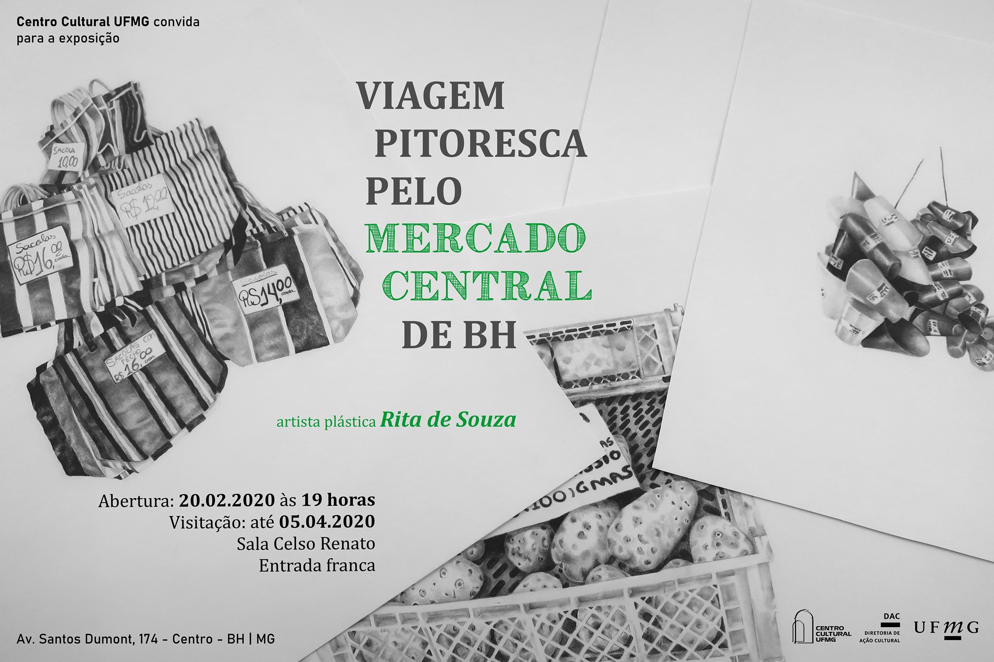 Exposição “Viagem Pitoresca pelo Mercado Central de BH”