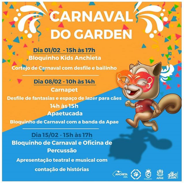 Carnaval Kids do Garden - Anchieta Garden Shopping