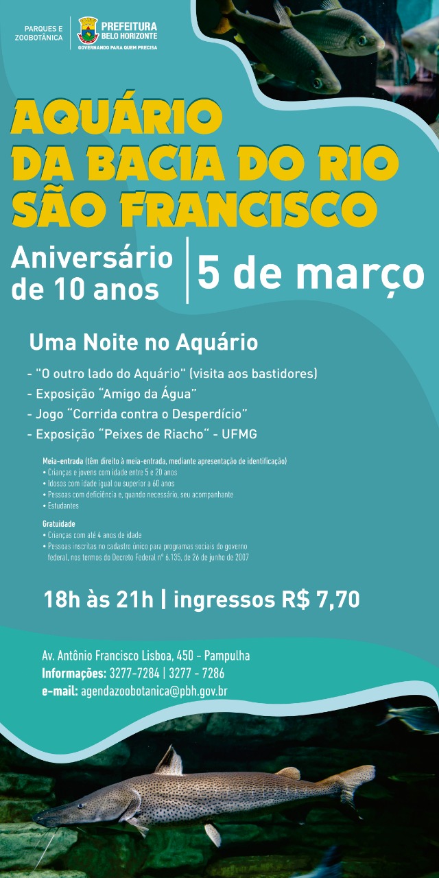 VISITA NOTURNA - Projeto Uma Noite no Aquário 