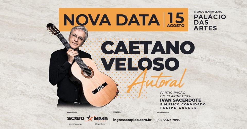 Show: Caetano Veloso apresenta Ivan Sacerdote (REMARCADO)