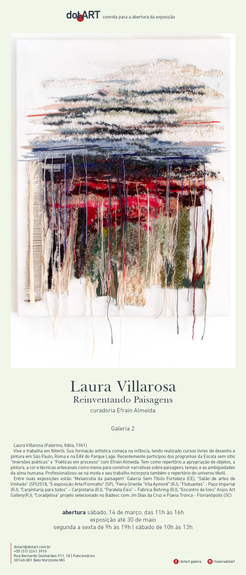 Exposição "Reinventando Paisagens" de Laura Villarosa - Galeria DotArt