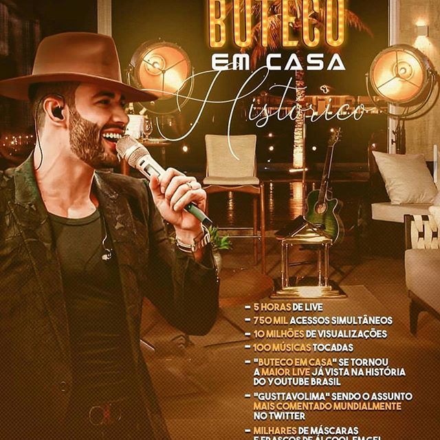 Live Show: " Buteco em Casa" - Gusttavo Lima
