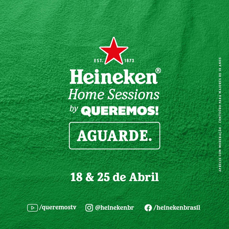 Divulgação/Facebook Queremos Heineken Home Sessions by Queremos!