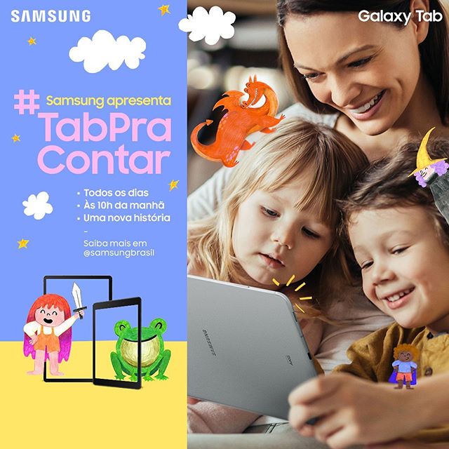 Reprodução/Instagram Samsung Apresenta: Tab para Contar