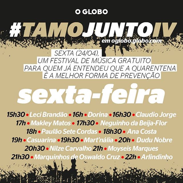 Reprodução/Instagram Festival #Tamo Junto IV