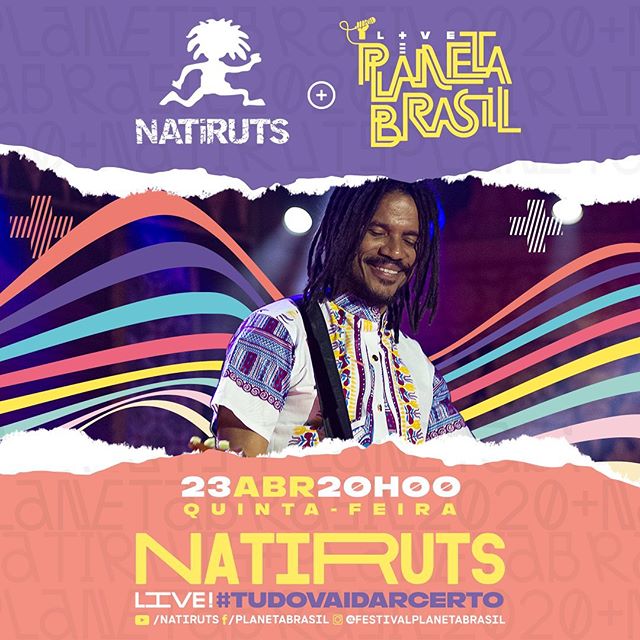 Reprodução/Instagram Live: Tudo Vai Dar Certo - Natiruts e Festival Planeta Brasil