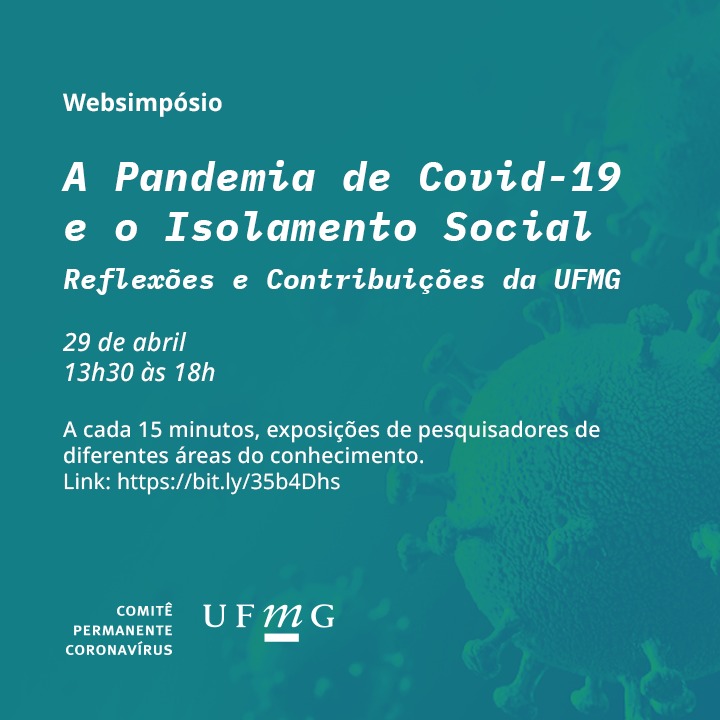Reprodução: Evento oficial Web Simpósio - Pandemia e isolamento social