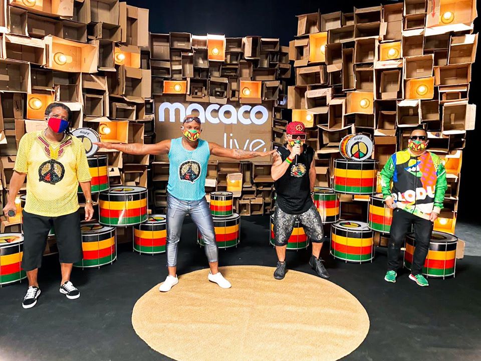 Divulgação/Facebook Banda Olodum Samba Reggae Live: Warner Music entrou na sala - Olodum