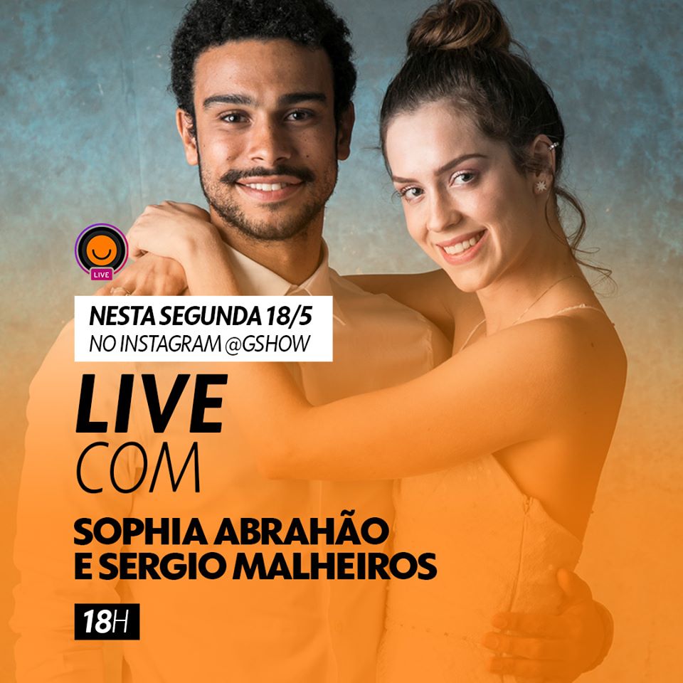 Reprodução/Gshow Live: Gshow em Casa - Sophia Abrahão e Sérgio Malheiros
