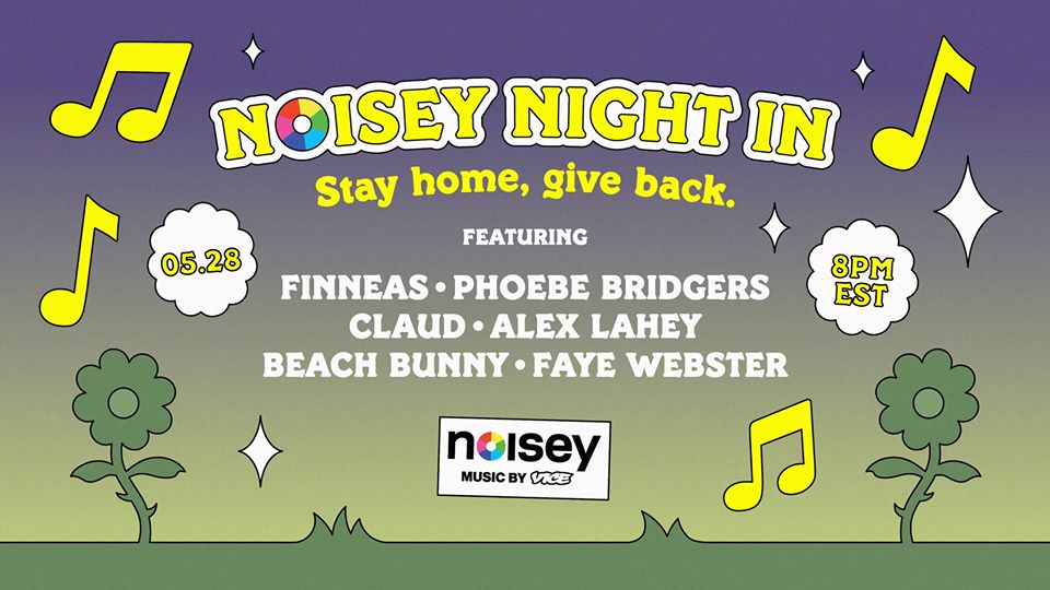 Reprodução/Facebook Noisey Live: Noisey Night In (Feat. Finneas, Phoebe Bridgers, Beach Bunny & More)