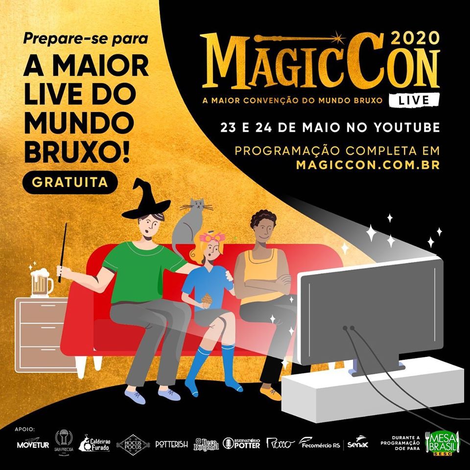 Reprodução/Facebook Alohomora MagicCon - A maior convenção do mundo bruxo