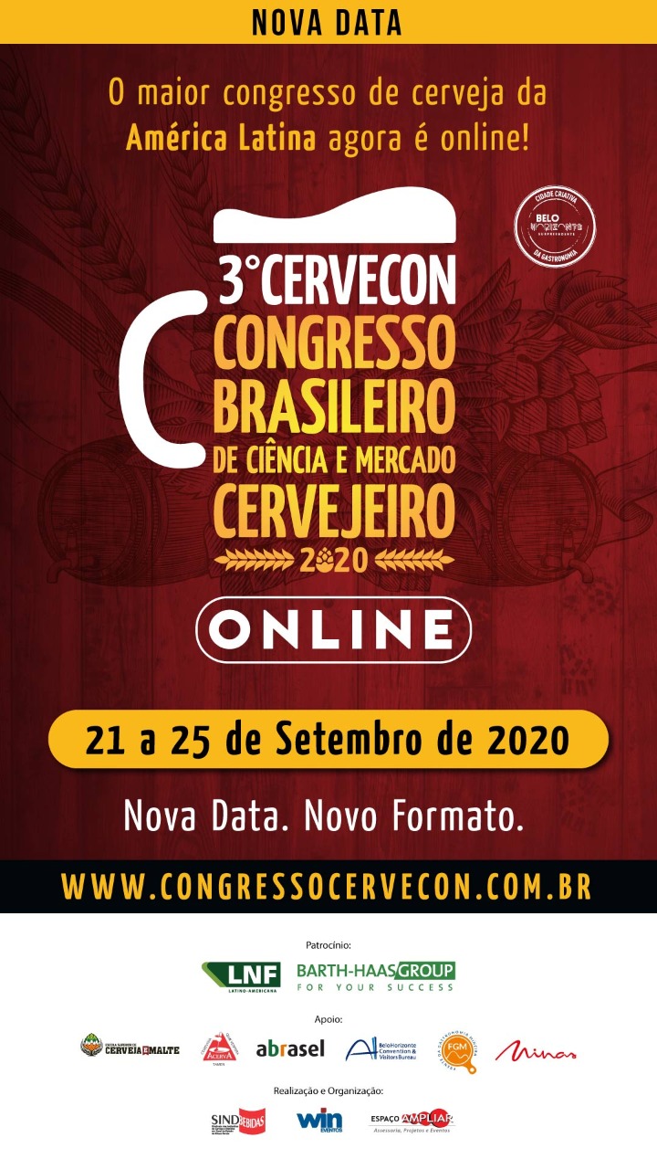 3˚ Cervecon - Congresso Brasileiro de Ciência e Mercado Cervejeiro - On Line