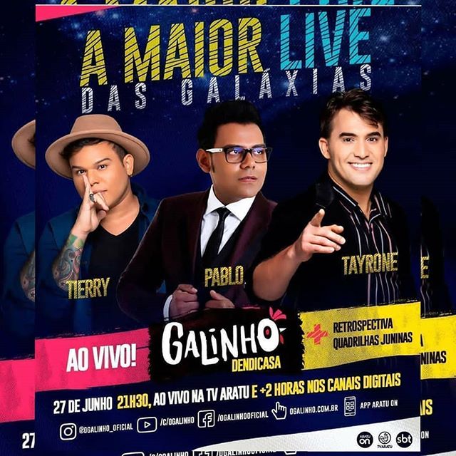 Lives Musicais - Dia 27/Junho