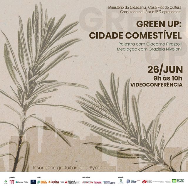Palestra “GreenUP: cidades comestíveis” - Casa Fiat de Cultura