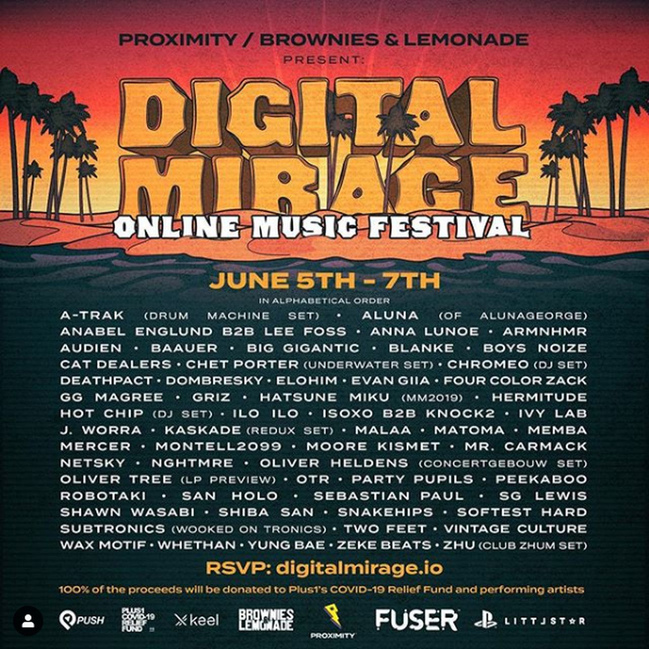 Live: Digital Mirage: Online Music Festival