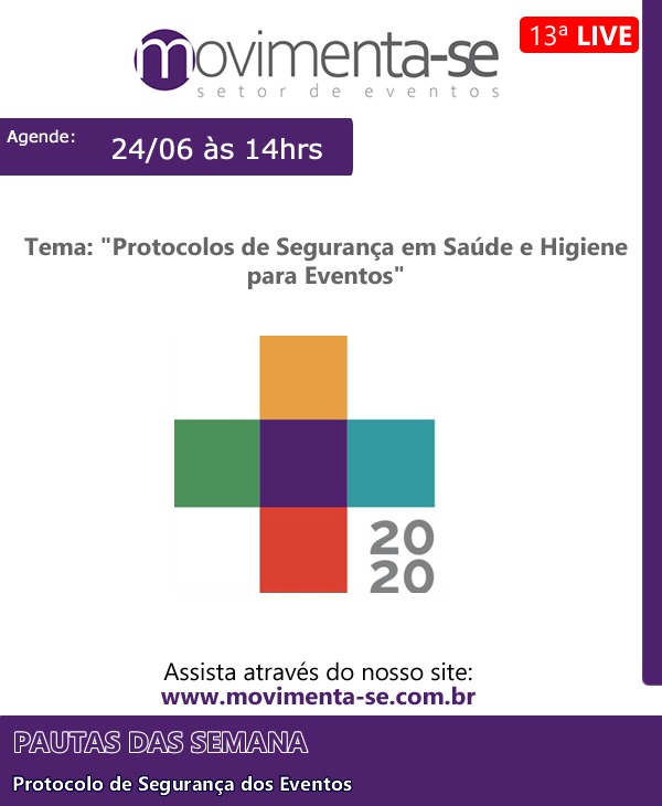 Reprodução/Instagram Lives: Movimenta-se - Setor de Eventos