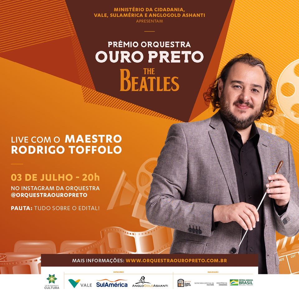 Reprodução/Facebook Orquestra Ouro Preto Live: Tudo sobre o edital do Prêmio Orquestra Ouro Preto The Beatles - Orquestra Ouro Preto