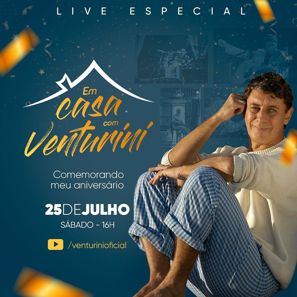Reprodução/Facebook Flávio Venturini Live: Em Casa com Venturini